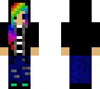 colorful haired girl