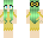 green haired goddess