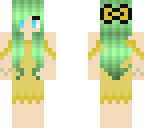 green haired goddess edited