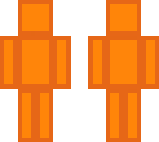 orange block man