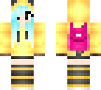 pikachu with a pink backpack