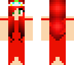 red romantic dress with tiara