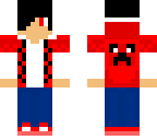 red teen boy