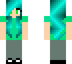 teal worker girl