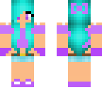 violet girl blue hair