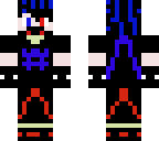 blue  and red cybergoth