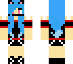 blue haired girl