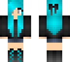 blue haired girl edit