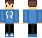 blue sweatshirt