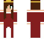 brunette red princess
