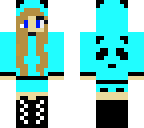 chica panda azul menta