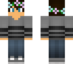 colored flower crown boy
