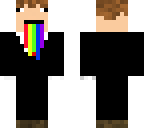derp suit guy rainbow barf