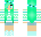 green haired girl