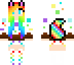 rainbow cake wolf girl