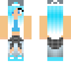 blue hipster gal