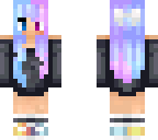 blue pink girl