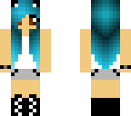cute blue haired