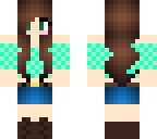 cute turquoise girl