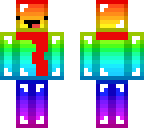 derp rainbow with red scarf