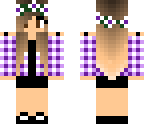 edit of checkered shirt girl