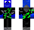 hombre azul