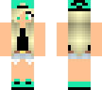 mint green girl