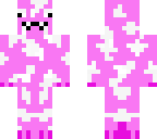 pink cow with mustache