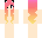 pink orenge ombre hair base