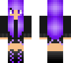 purple hair girl