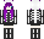 purple haired emo chibi