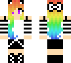 rainbow kitty school girl