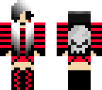 red and white emo girl 
