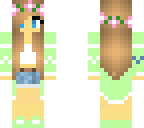 spring girl green -pink