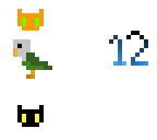 12 kitty-birds