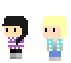 aphmau and garroth - mini figures