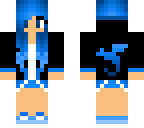 blue fire dragon girl