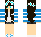 blue flower girl