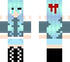 blue haired girl