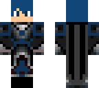 blue haired knight