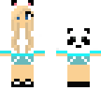 blue panda girl