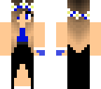 blue prom girl with a sor hand