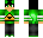 cat green boy