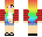 cool raimbow girl