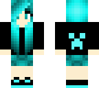 creeper blue girl