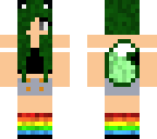 cute green tmblr cat girl