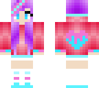 cute purple and red girl