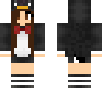 penguin girl brown hair