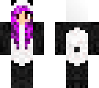 purple haired panda