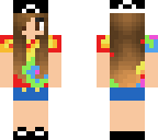 tie dye shirt girl skin